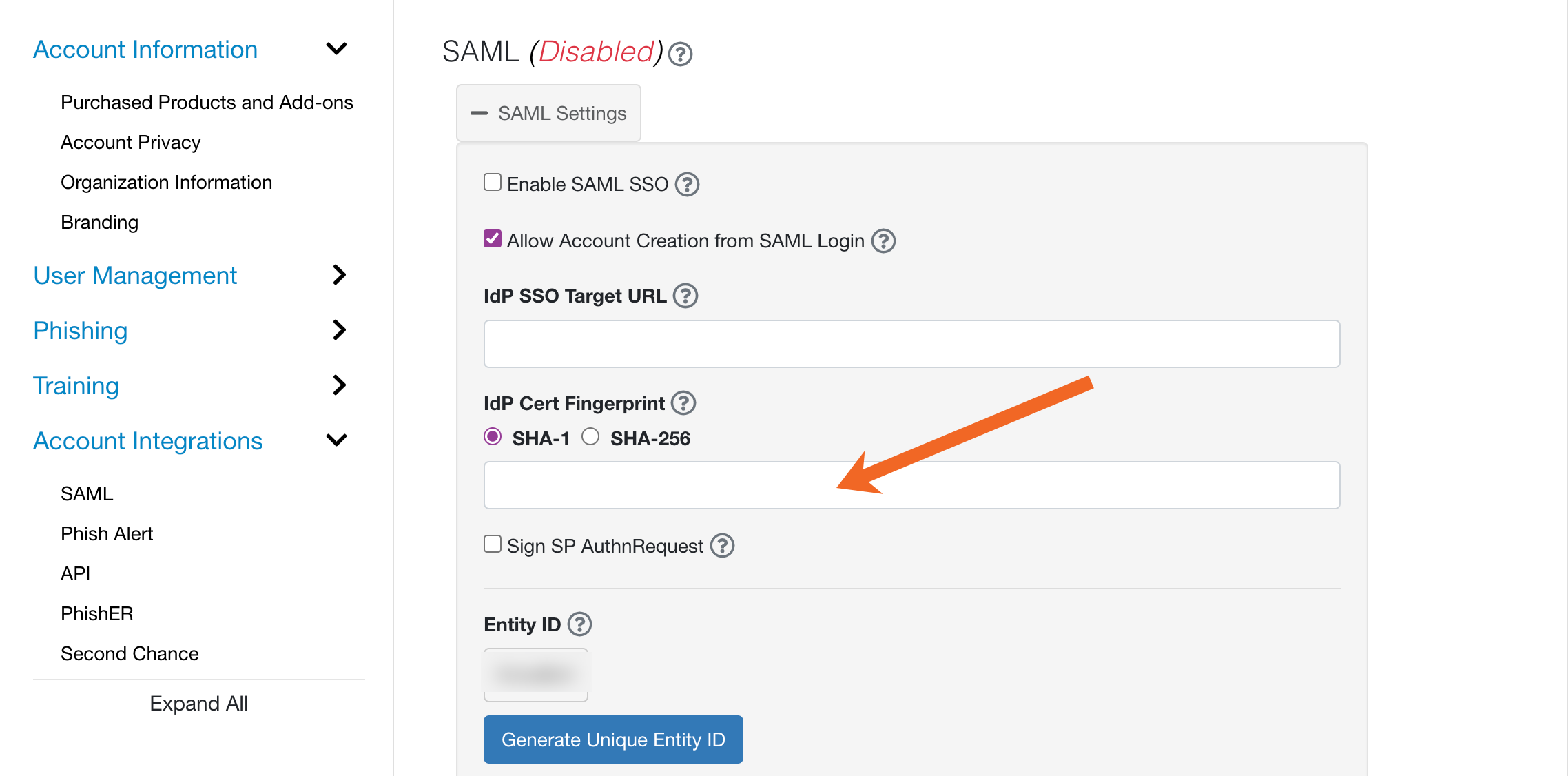 Microsoft Entra IDによるSAMLシングルサインオン（SSO）の有効化
